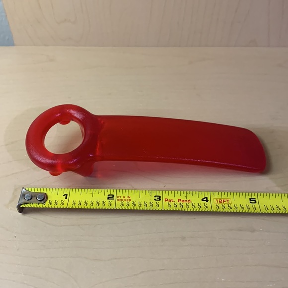 BRIX JarKey Jar Opener Semi Translucent Red 5" - Made in Denmark - Picture 9 of 10